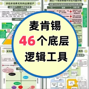 46种麦肯锡思考工具框架底层逻辑137页PPT属于芒格100个思维模型-88资料库