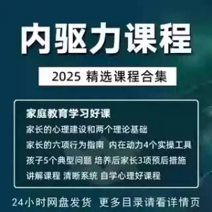 内驱力培训课程培养孩子自觉性提升内在亲子教育学习电子版资料-88资料库