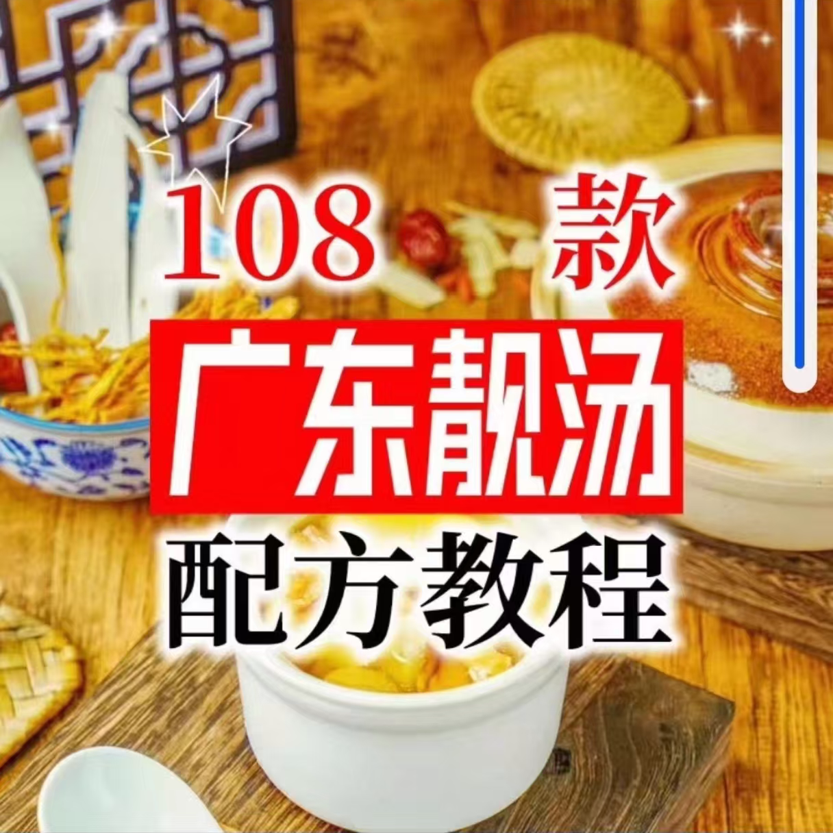【拍下即送】108种广东靓汤视频教程100+广府靓汤商用技术实体店-88资料库