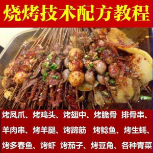 正宗全国烧烤技术配方全套视频教程配料技巧制作培训教学资料大全-88资料库