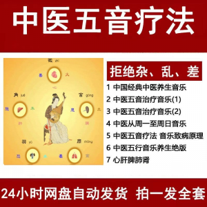中医音乐疗法五行五音频视频养生馆全套宫商角徵疗愈解压音药mp3-88资料库