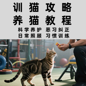 训猫入门培训教学视频课程驯猫教程家庭养猫指南攻略大全注意事项-88资料库