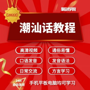 潮汕话视频教程自学习资料教学方言发音培训零基础揭阳潮州语入门-88资料库