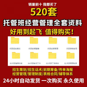 托管班运营管理制度方案午托晚托辅导班小饭桌培训招生宣传话术全-88资料库