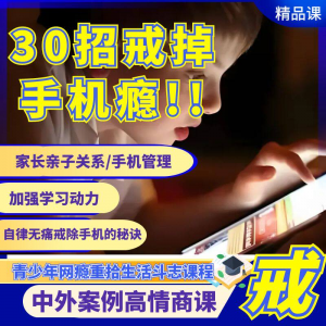 戒瘾网瘾视频教程全套管理技巧亲子关系学习动力在线课程-88资料库